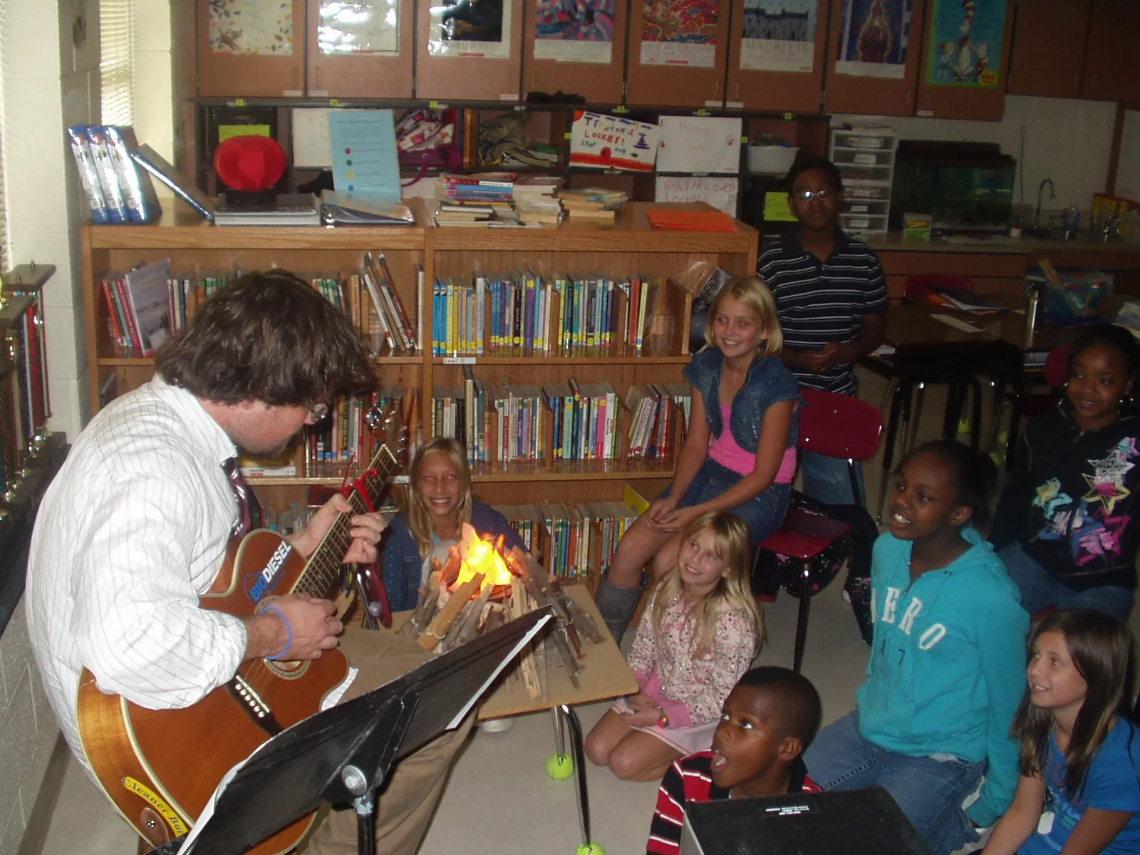 Greg Macer supporting hands-on learning
